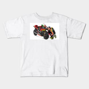 Aleix Espargaro and his motorcycle Kids T-Shirt